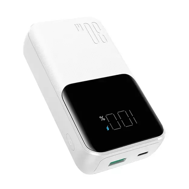 Mini power bank with built-in cables Joyroom JR-PBC06 30W 10000mAh - white 19