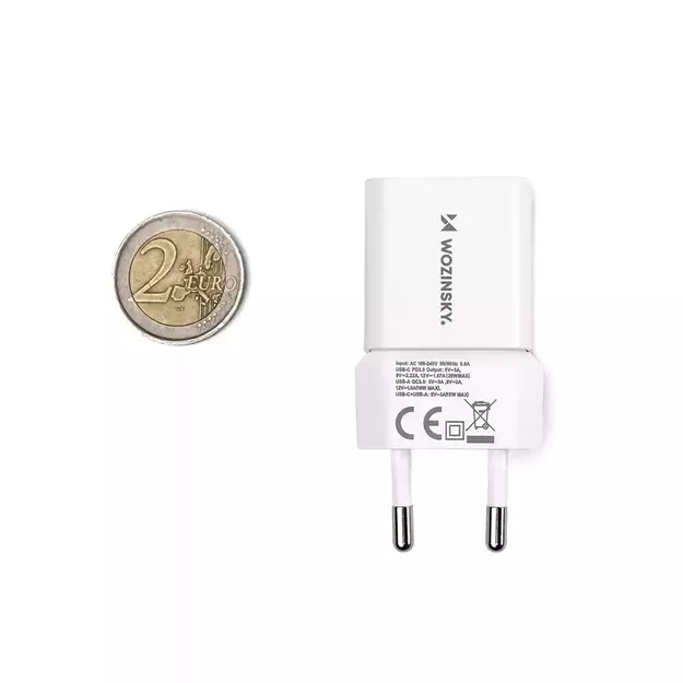 Wozinsky CMWCW 20W USB-C / USB-A wall charger - white 13