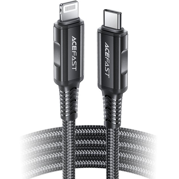 Acefast C4-01 Lightning - USB-C PD cable 30W 3A 480Mb/s 1.8m - black 23