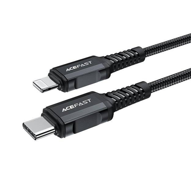 Acefast C4-01 Lightning - USB-C PD cable 30W 3A 480Mb/s 1.8m - black 22