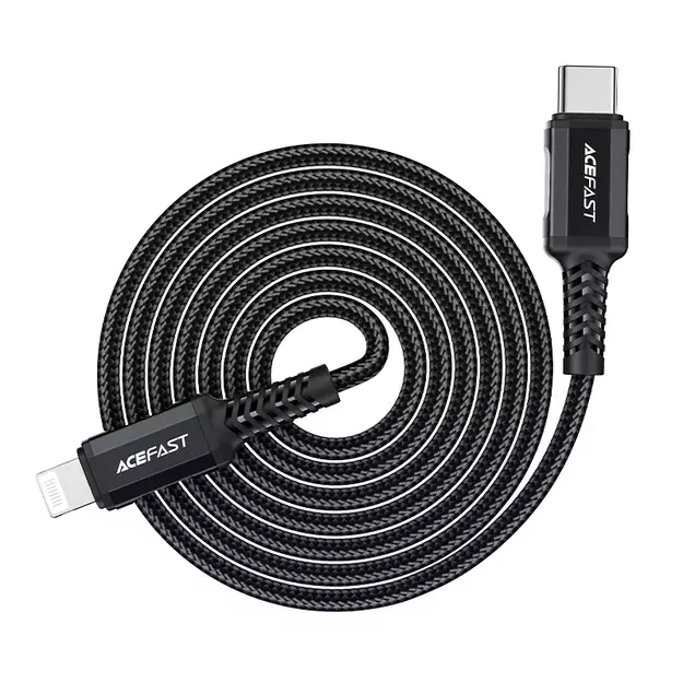Acefast C4-01 Lightning - USB-C PD cable 30W 3A 480Mb/s 1.8m - black 6