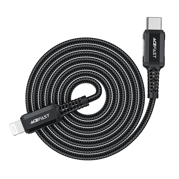 Acefast C4-01 Lightning - USB-C PD cable 30W 3A 480Mb/s 1.8m - black 20