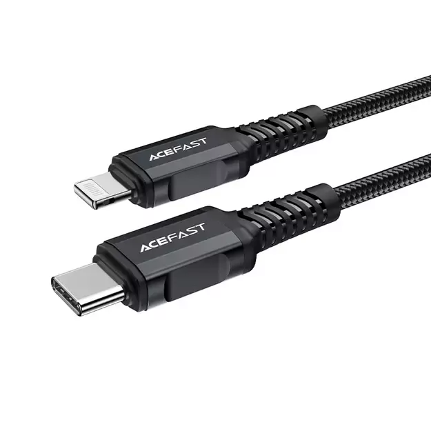 Acefast C4-01 Lightning - USB-C PD cable 30W 3A 480Mb/s 1.8m - black 8