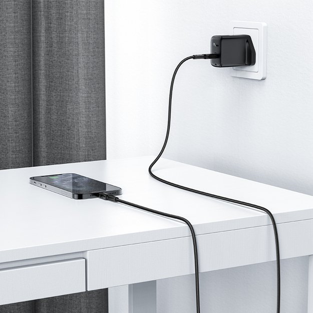 Acefast C4-01 Lightning - USB-C PD cable 30W 3A 480Mb/s 1.8m - black 19