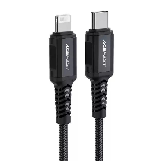 Acefast C4-01 Lightning - USB-C PD cable 30W 3A 480Mb/s 1.8m - black 7