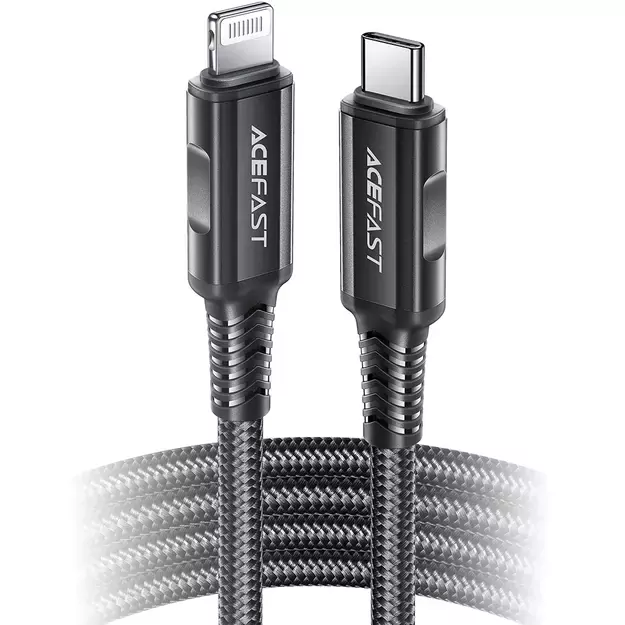 Acefast C4-01 Lightning - USB-C PD cable 30W 3A 480Mb/s 1.8m - black 9