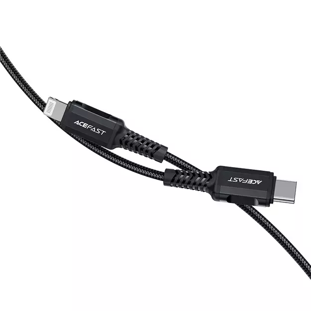Acefast C4-01 Lightning - USB-C PD cable 30W 3A 480Mb/s 1.8m - black 1