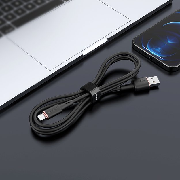 Acefast cable MFI USB - Lightning 1.2m, 2.4A black (C2-02 black) 14