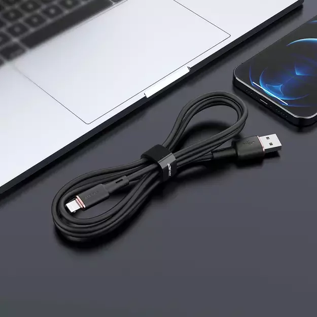 Acefast cable MFI USB - Lightning 1.2m, 2.4A black (C2-02 black) 3
