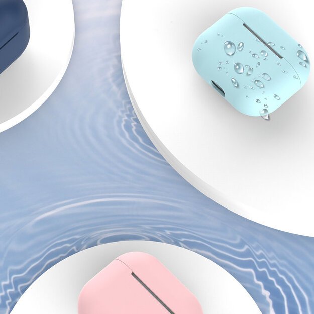 Case for AirPods 2 / AirPods 1 silicone soft cover for headphones blue (case C) 8