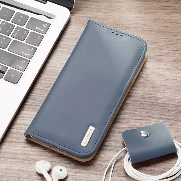 Dux Ducis Hivo Leather Flip Cover Genuine Leather Wallet For Cards And Documents Samsung Galaxy S22 + (S22 Plus) Blue 8