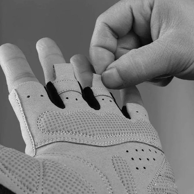 Rockbros S109GR cycling gloves, size S - gray 1