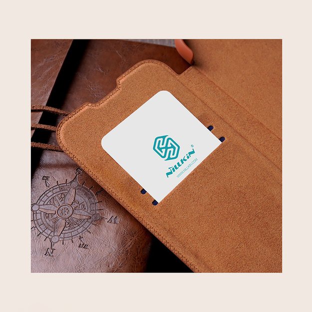 Nillkin Qin Leather Pro Case Case for Samsung Galaxy S22+ (S22 Plus) Camera Protector Holster Cover Flip Case Black 14