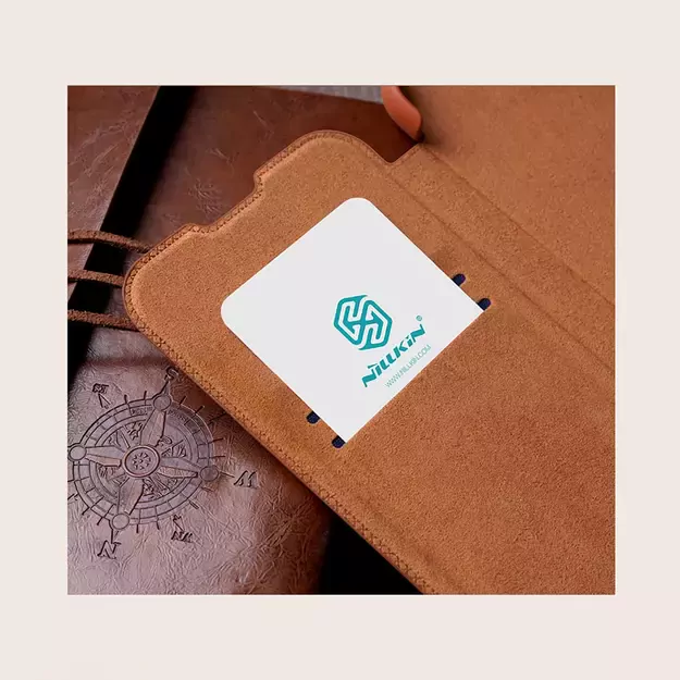 Nillkin Qin Leather Pro Case Case for Samsung Galaxy S22+ (S22 Plus) Camera Protector Holster Cover Flip Case Black 25