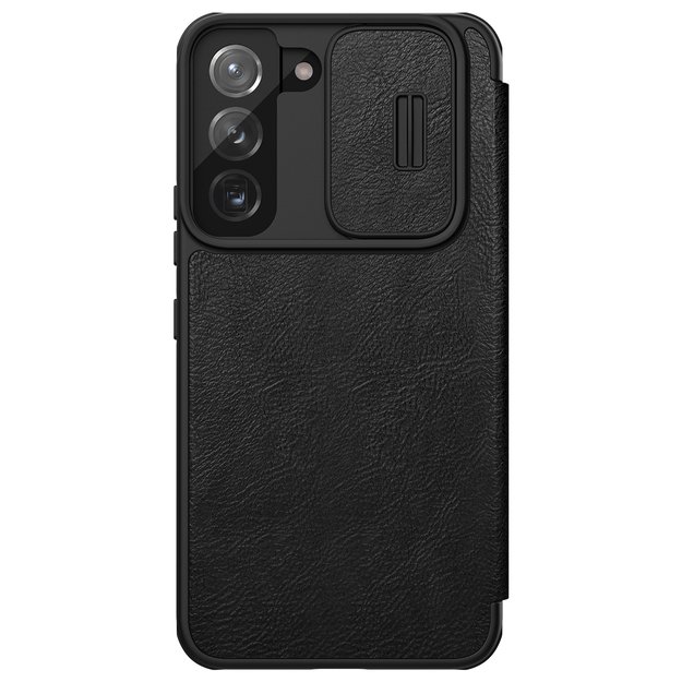 Nillkin Qin Leather Pro Case Case for Samsung Galaxy S22+ (S22 Plus) Camera Protector Holster Cover Flip Case Black 3