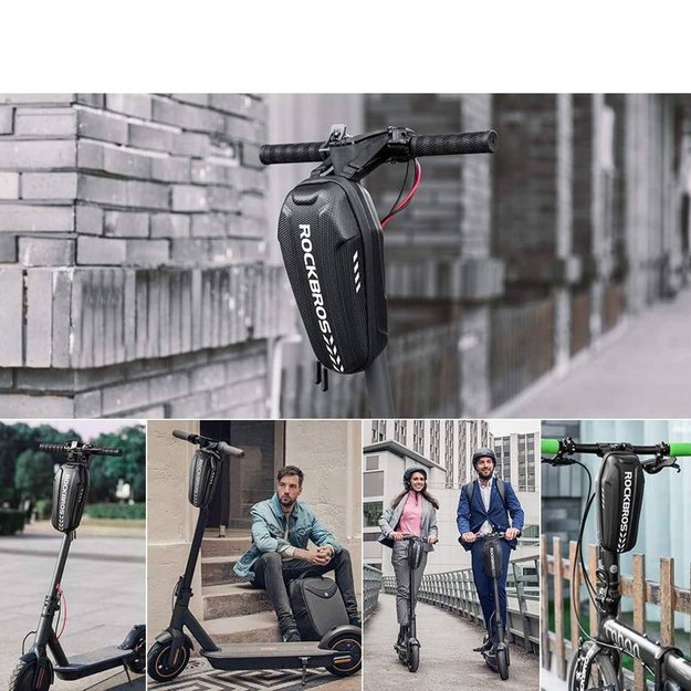 Rockbros B62 bicycle bag for handlebar or frame 2 l - black 6