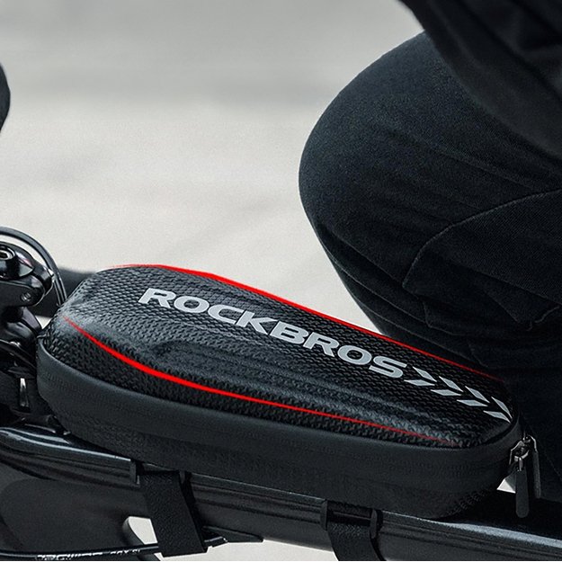 Rockbros B62 bicycle bag for handlebar or frame 2 l - black 2