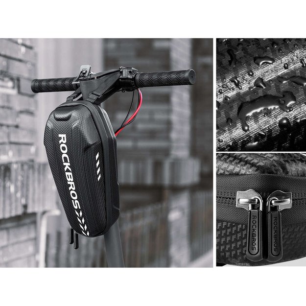 Rockbros B62 bicycle bag for handlebar or frame 2 l - black 5