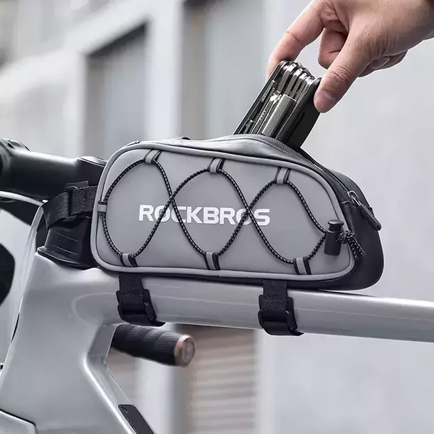 Rockbros 3012010901 bike frame bag 0.9 l - silver 7