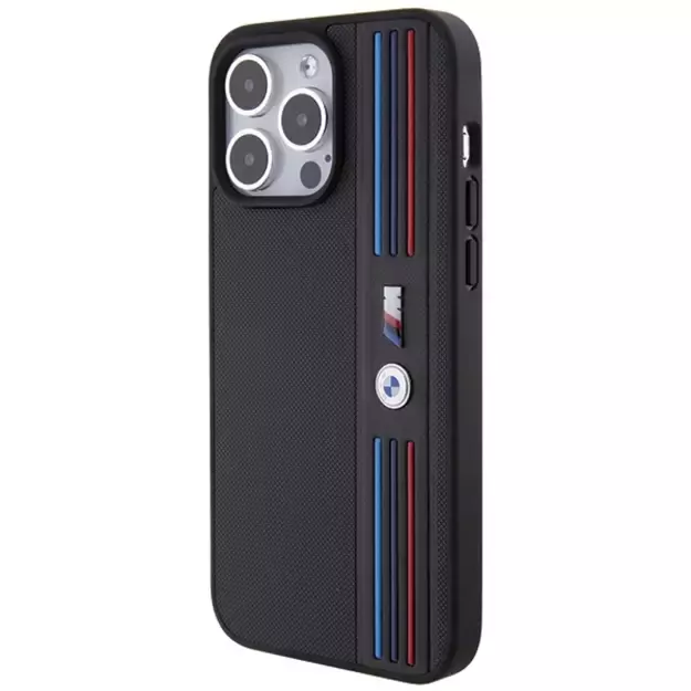 BMW Tricolor M Collection iPhone 15 Pro Case - Black 1