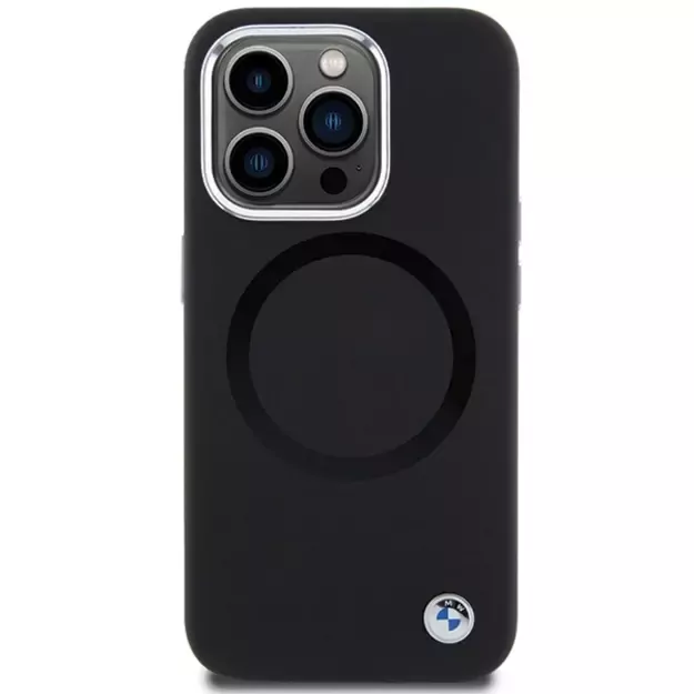 BMW Signature Liquid Silicone MagSafe case for iPhone 15 Pro - black 3