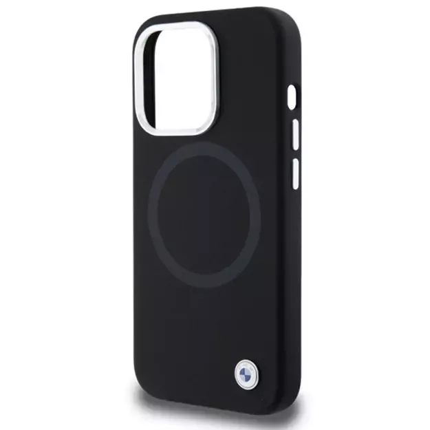 BMW Signature Liquid Silicone MagSafe case for iPhone 15 Pro - black 6