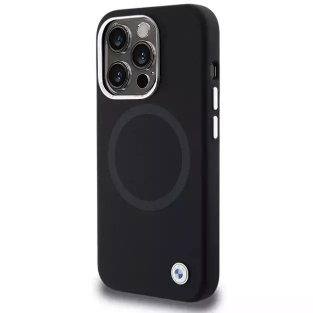 BMW Signature Liquid Silicone MagSafe case for iPhone 15 Pro - black 2