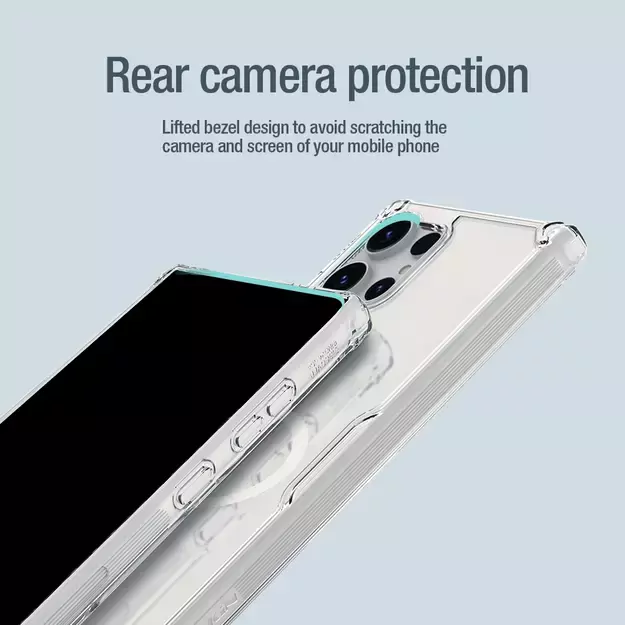 Nillkin Nature Pro armored case with a magnetic ring for Samsung Galaxy S24 Ultra - white 35