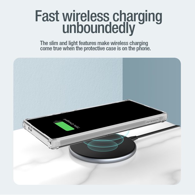 Nillkin Nature Pro armored case with a magnetic ring for Samsung Galaxy S24 Ultra - white 17