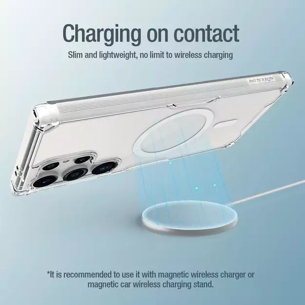 Nillkin Nature Pro armored case with a magnetic ring for Samsung Galaxy S24 Ultra - white 29