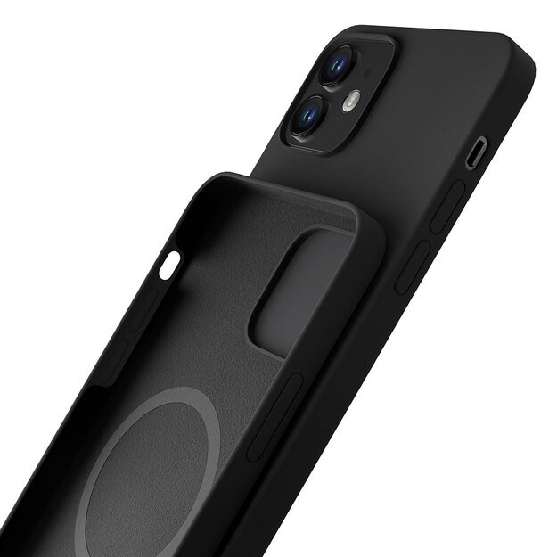 3mk Silicone Case for iPhone 12 mini - black 3