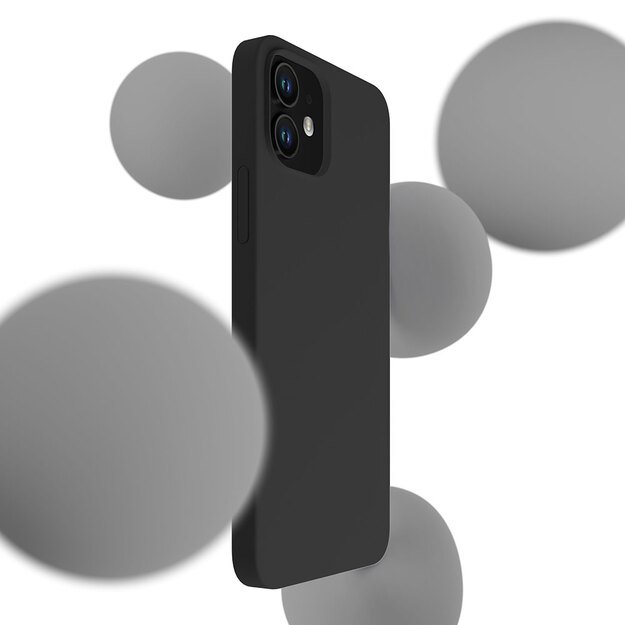 3mk Silicone Case for iPhone 12 mini - black 1
