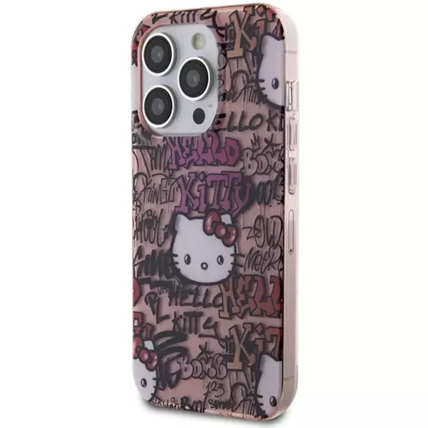 Hello Kitty IML Tags Graffiti case for iPhone 14 Pro - pink 1