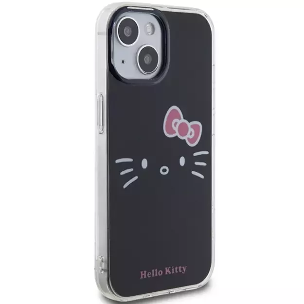 Hello Kitty IML Kitty Face case for iPhone 15 - black 3