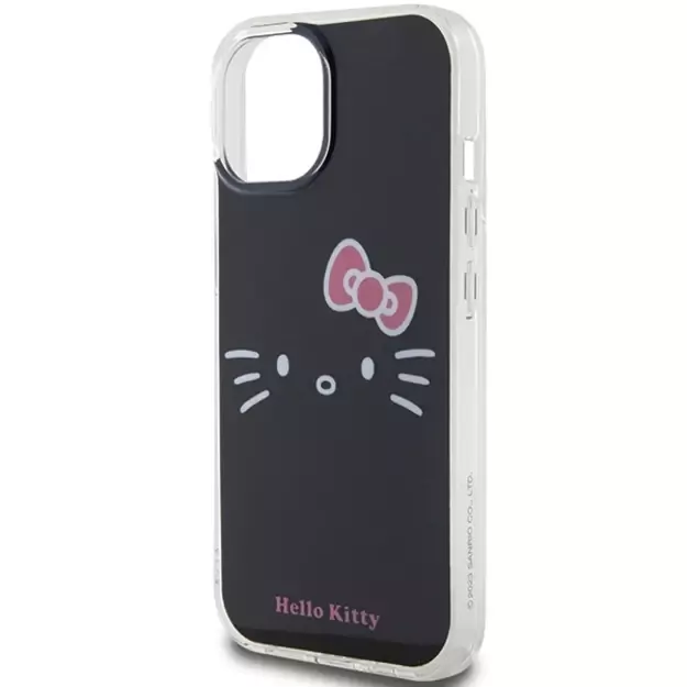 Hello Kitty IML Kitty Face case for iPhone 15 - black 5