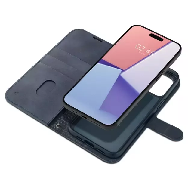 Spigen Wallet S Pro Case for iPhone 15 Pro - Navy Blue 20
