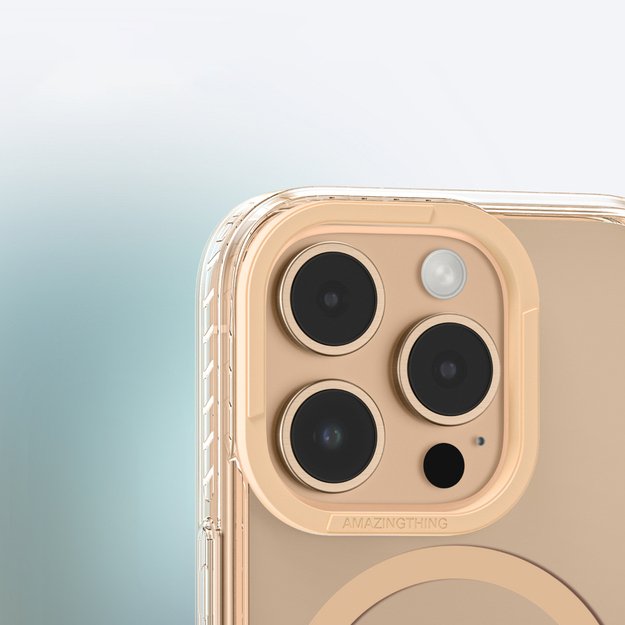 AmazingThing Titan Pro Mag Case with Magnetic Ring for iPhone 16 Pro Max - Rose Gold 10