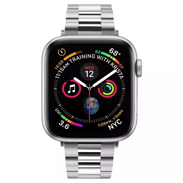 Spigen Modern Fit Band for Apple Watch 4/5/6/7/8/SE (38/40/41 mm) - Silver 3