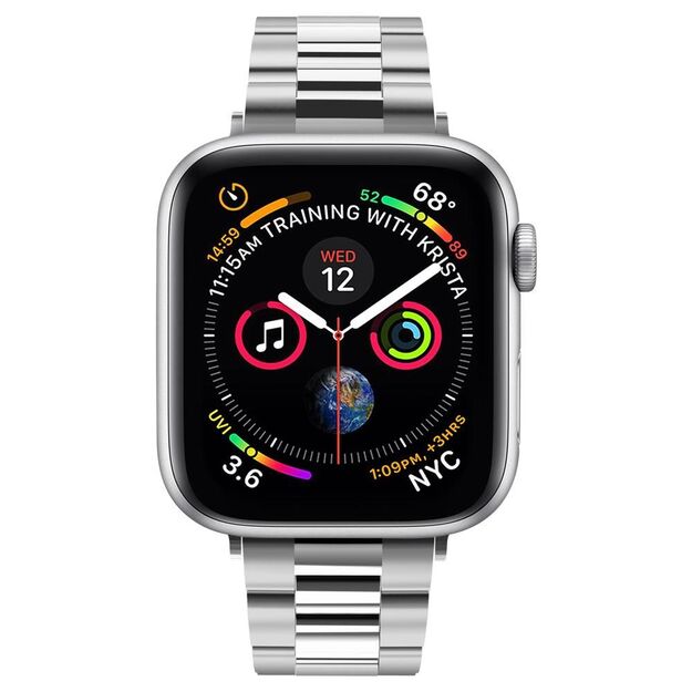 Spigen Modern Fit Band for Apple Watch 4/5/6/7/8/SE (38/40/41 mm) - Silver 28