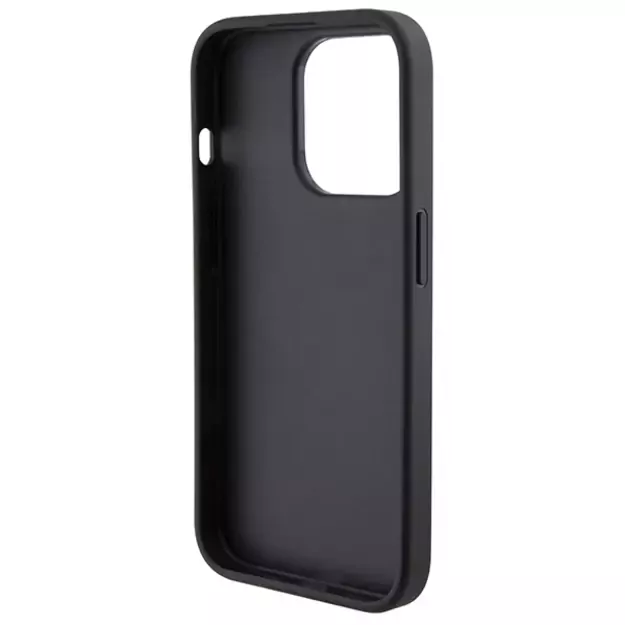 Ferrari Perforated Waves Metal Logo case for iPhone 15 Pro - black 13