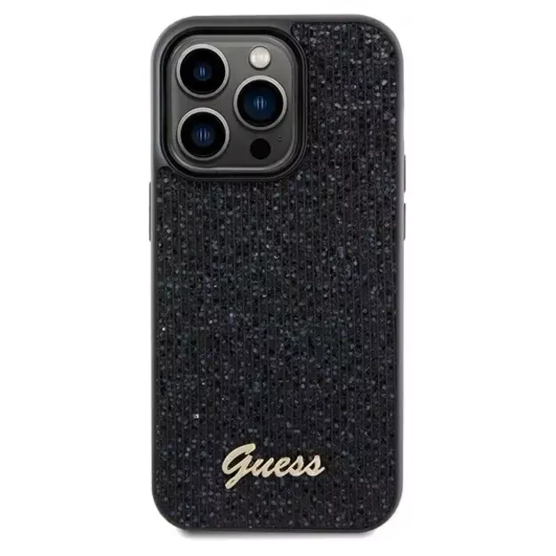 Guess Disco Metal Script case for iPhone 13 Pro / 13 - black 2