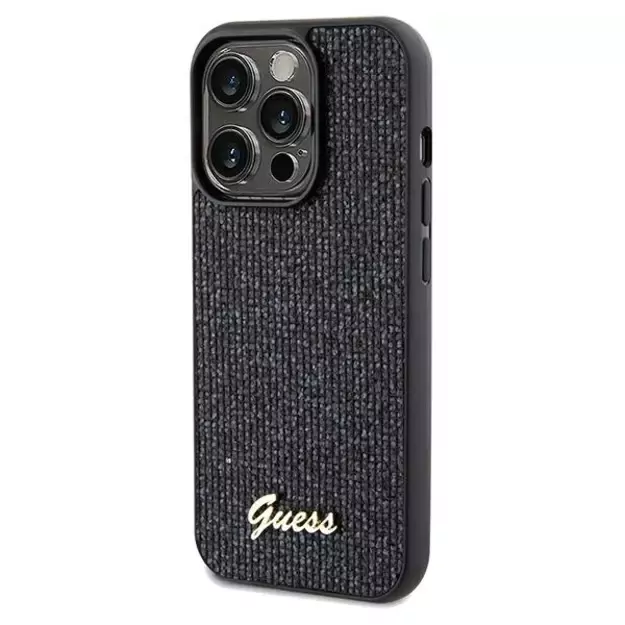Guess Disco Metal Script case for iPhone 13 Pro / 13 - black 1