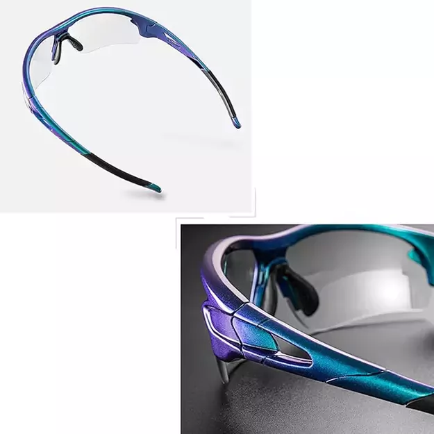 Rockbros 10069 photochromic UV400 cycling glasses - blue 6