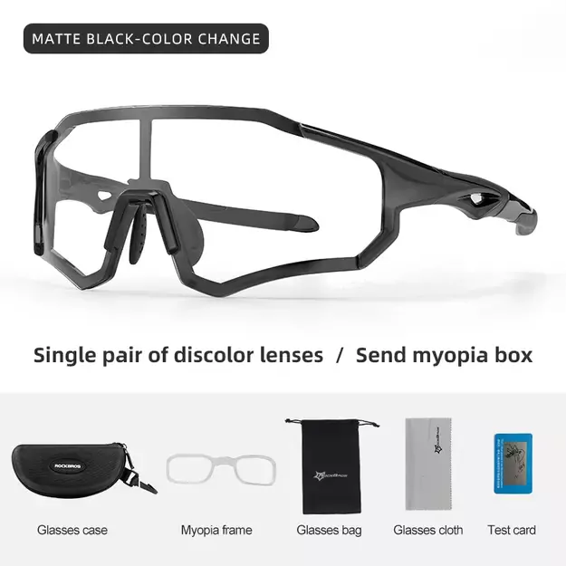 Rockbros 10181 photochromic UV400 cycling glasses - black 3