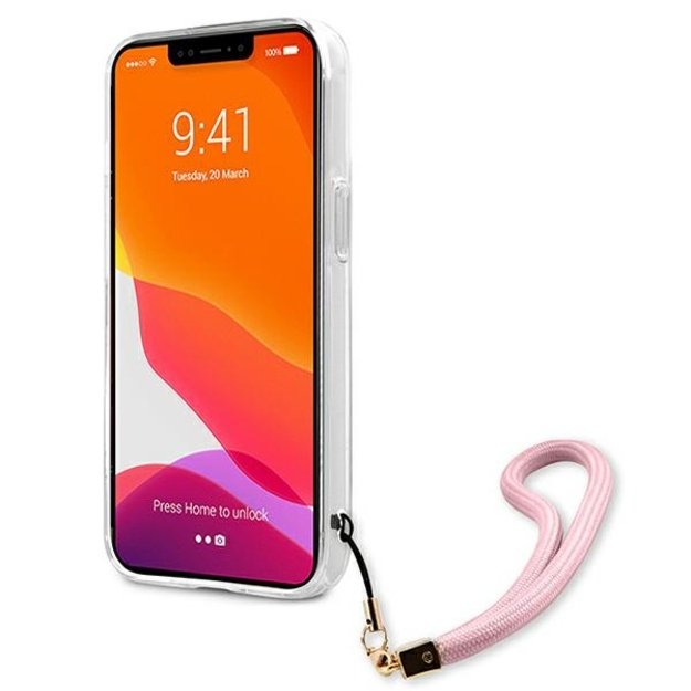 Guess GUHCP13MKCABPI iPhone 13 6.1&quot  pink/pink hardcase Camo Strap Collection 11