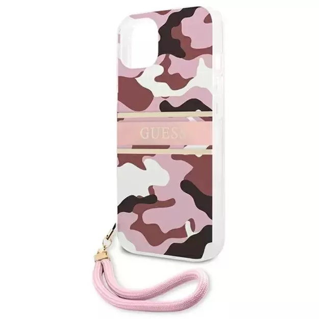 Guess GUHCP13MKCABPI iPhone 13 6.1&quot  pink/pink hardcase Camo Strap Collection 5