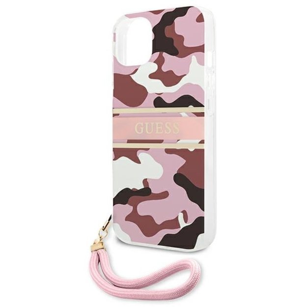 Guess GUHCP13MKCABPI iPhone 13 6.1&quot  pink/pink hardcase Camo Strap Collection 12