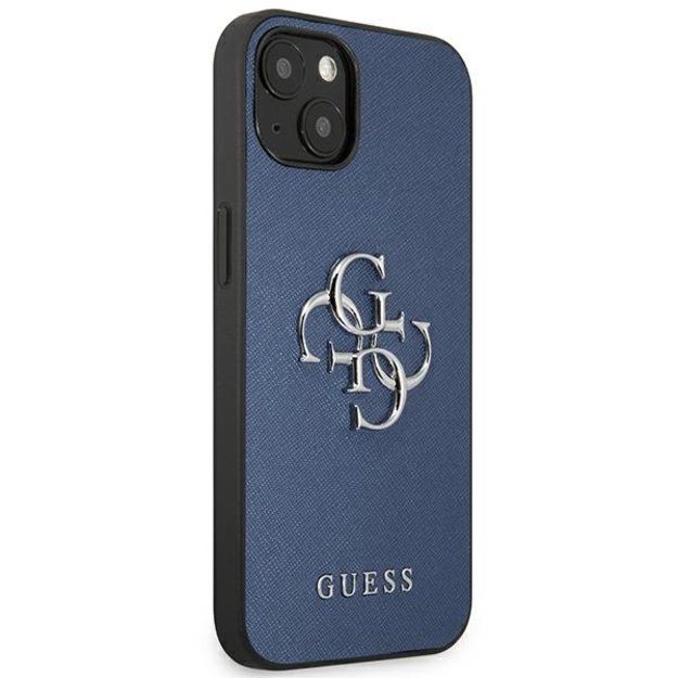 Guess GUHCP13SSA4GSBL iPhone 13 mini 5.4&quot  blue/blue hardcase Saffiano 4G Metal Logo 10