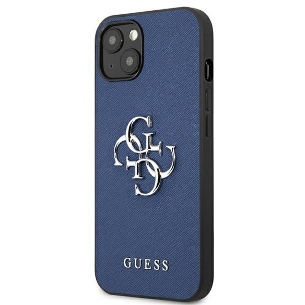 Guess GUHCP13SSA4GSBL iPhone 13 mini 5.4&quot  blue/blue hardcase Saffiano 4G Metal Logo 6