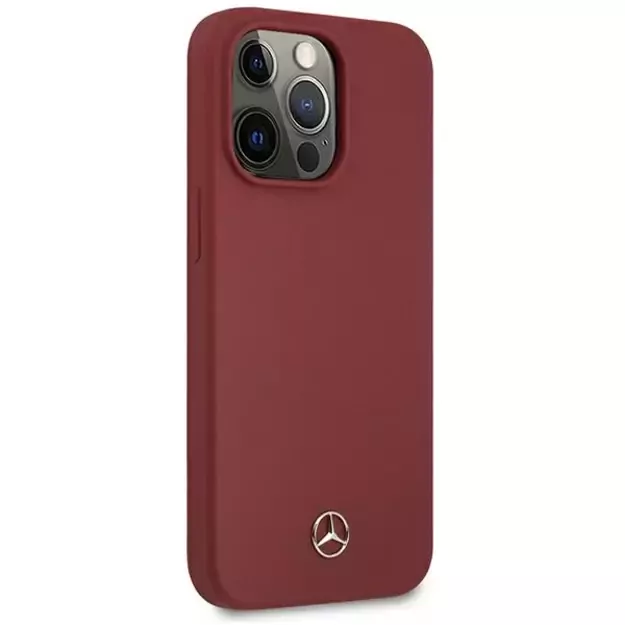 Mercedes MEHCP13XSILRE iPhone 13 Pro Max 6,7  czerwony/red hardcase Silicone Line 3